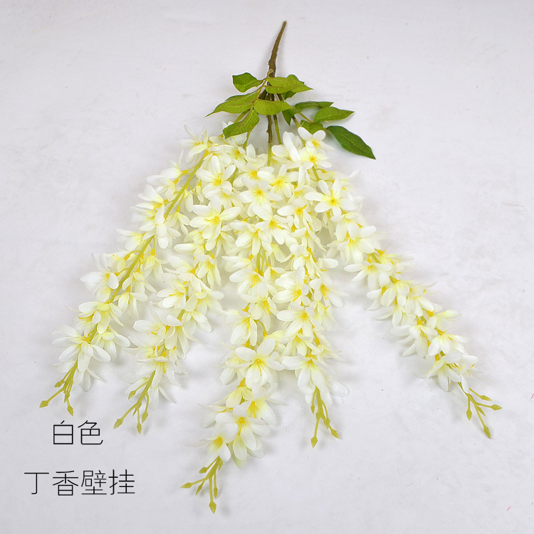 Artificial Flower And Artificial Plant Wholesale Simulation String Fake Flower Wedding Decoration Flower Rattan Vine Silk Flower Ceiling Flowers Wisteria Flower Lilac Wall Hanging Flower