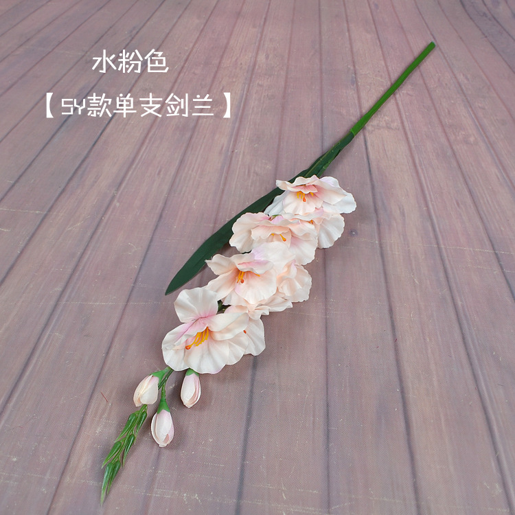 artificial flower artificial plant One Piece Dropshipping Price New Artificial Flower Floristry Furnishings Living Room Decoration Foreign Trade Floriculture and Floral Arrangement Gladiolus