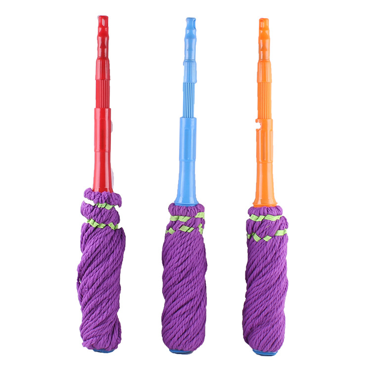 Stainless Steel Rod Telescopic Handle Wringing Mop Rotating Automatic Water Mop Fiber Water Sucking Mop Wholesale