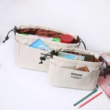 亚马逊实用防水帆布便携包中包化妆包整理多功能旅行收纳包收納袋