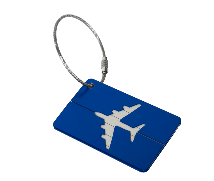 Cross-Border Metal Baggage Tag Boarding Bag Aircraft Modeling Business Gift Consignment Hanging Card Metal Box Dog Tag