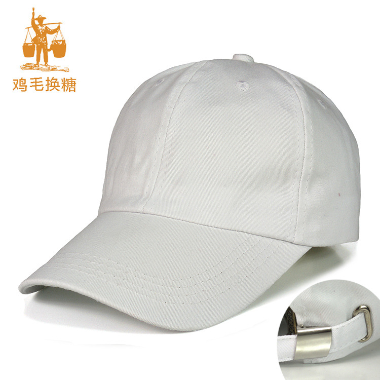 Blank Light Board Baseball Cap Soft Top Unlined Casual Hat Foreign Trade European and American Simple Pure Cotton Peaked Cap Men Print and Embroidery Logo
