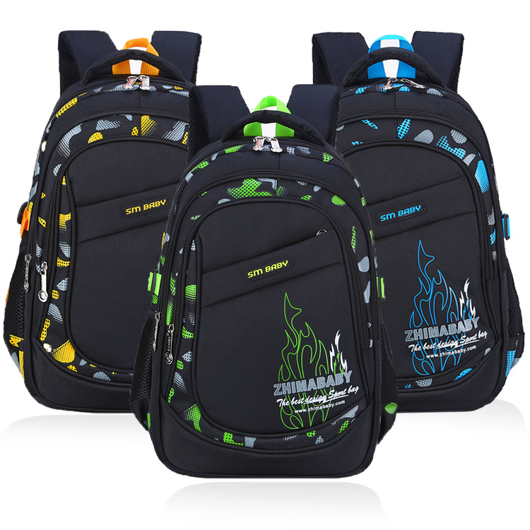 Factory Wholesale Primary and Secondary School Student Backpack Boys and Girls Waterproof Lightweight Student Schoolbag 6-12 Years Old Children Backpack