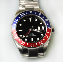 深圳手表工厂多功能GMT双时区机械手表不锈钢四针手表男士腕表