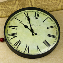 30cm欧式花园挂时间表时钟也可以镶嵌入到工艺品上