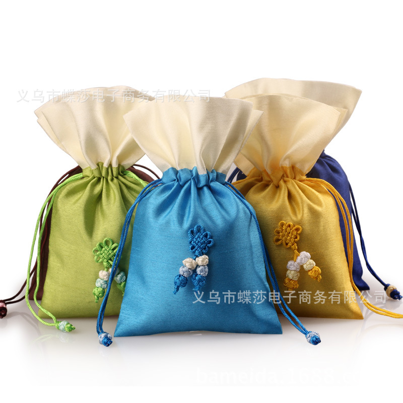 韩版珠宝首饰礼品包装袋香包袋束口抽绳收纳小布袋批发中号12*19