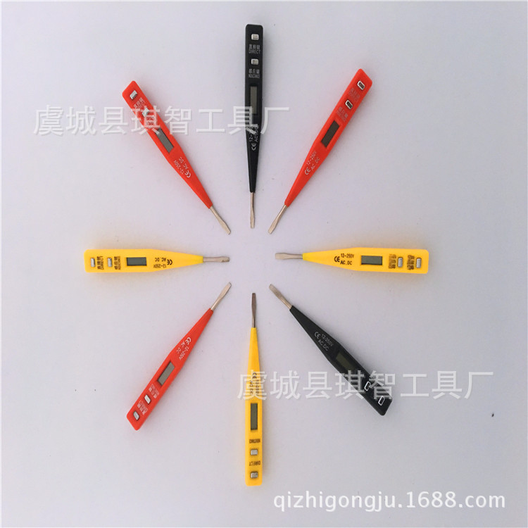 厂家批发电笔数显电笔感应电笔测断电电路电工电笔耐压12-250v