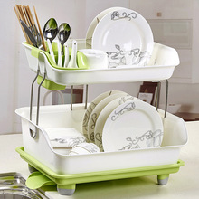 供应厨房沥水碗架 厨具碗筷餐具塑料碗柜 餐具滴水置物架收纳盒