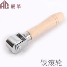 DIY手工皮革工具 【滚轮】小号滚边器 压边器 木柄滚筒皮革贴合