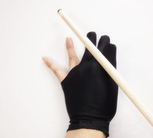 台球杆三指手套高档氨纶手套男女左右手台球专用手套透气薄款手套