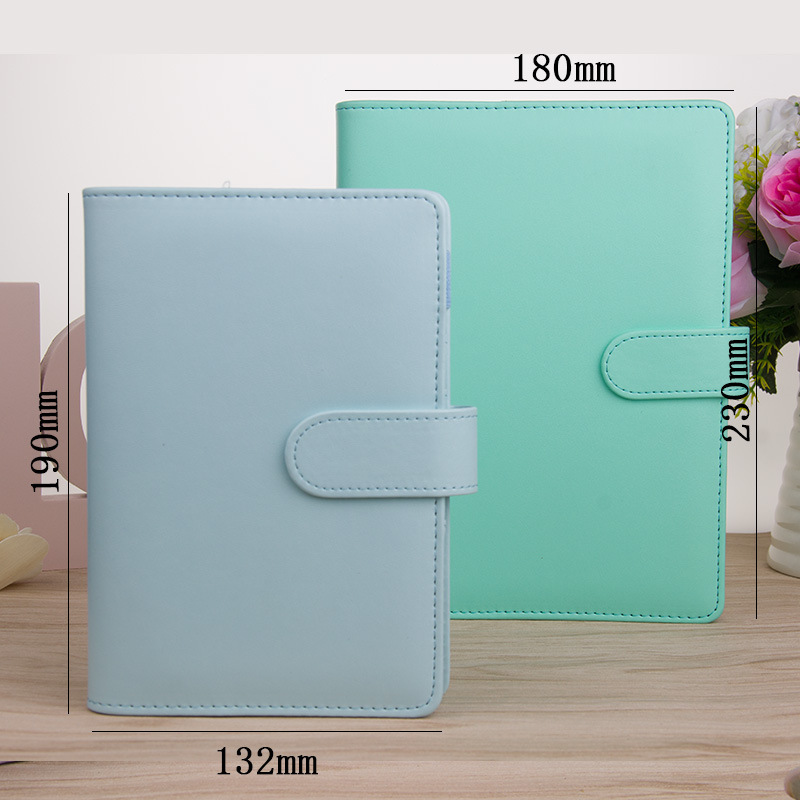 Korean Creative Journal Book Macaron Notepad Loose-Leaf Notebook Journal Book A5a6 Logo Can Be Added