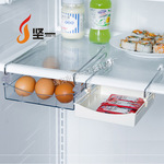 创意厨房用品 冰箱隔板置物架 多功能抽动抽屉式收纳架