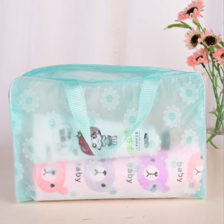 Creative Home Travel Needs Floral Pvc Waterproof Cosmetics Bag Wash and Bath Supplies Storage Bag Wholesale