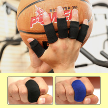 厂家大量供应 尼龙护手指 蓝色护指 黑色护指 针织篮球运动护指