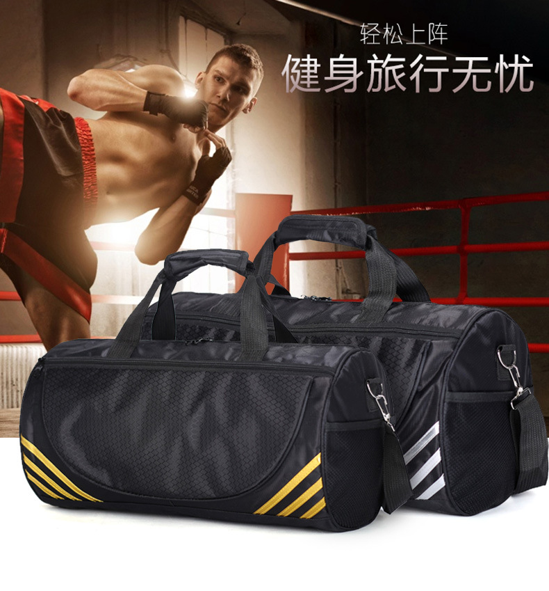 2023 shoulder gym bag crossbody portable travel bag luggage bag travel bag cylinder yoga bag sports bag logo