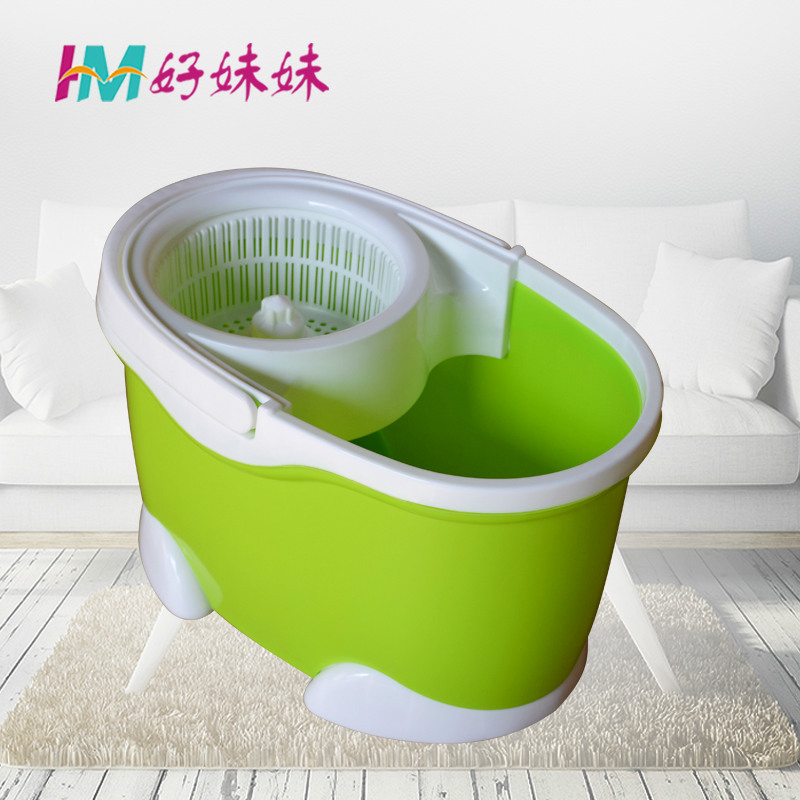 2022新款双驱旋转拖把家用带轮懒人免手洗拖把自拧水手压墩布桶套