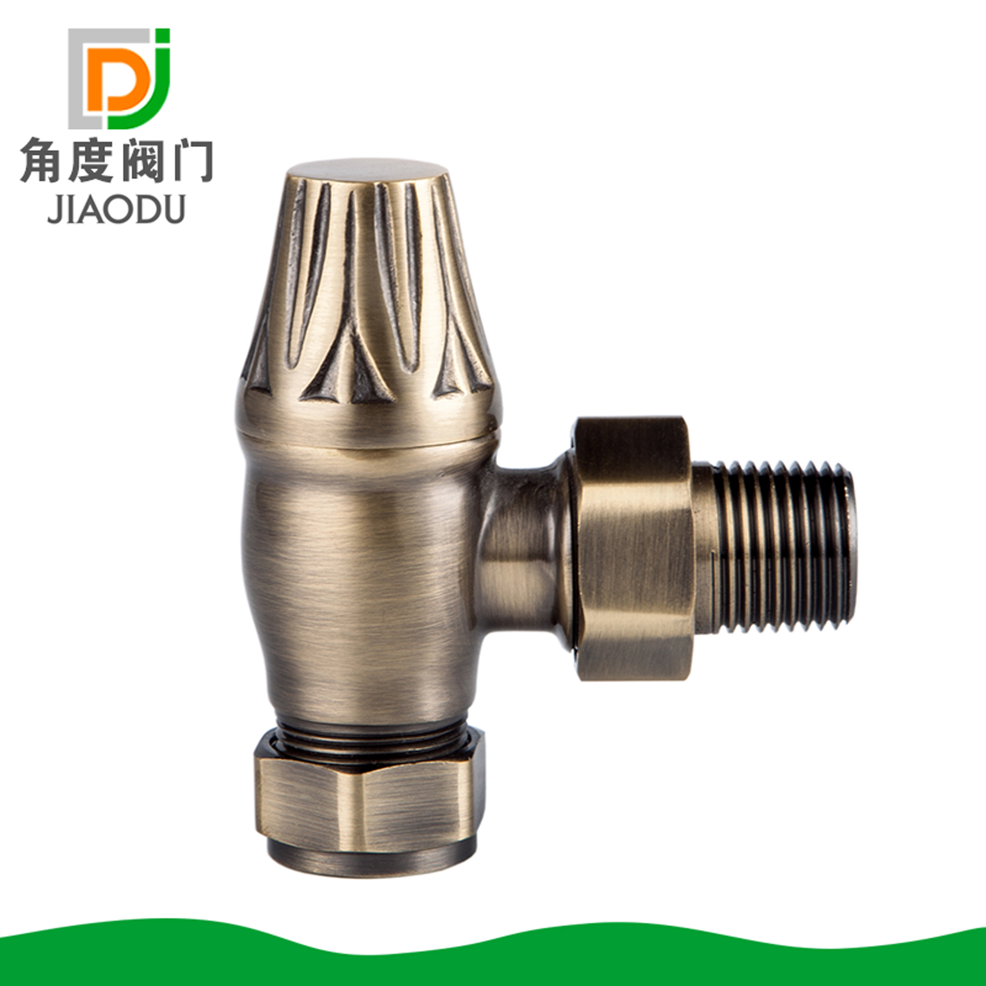 黄铜古典 高端复古质感采暖用暖气阀 温控阀