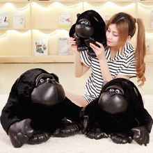 厂家直销创意黑金刚毛绒公仔黑猩猩玩具送女友的生日礼物安抚玩偶