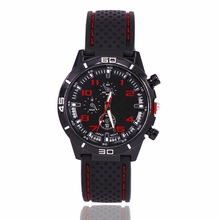 外贸速卖通 ebay 淘宝 热卖GT男士时尚运动手表 车线硅胶表带手表