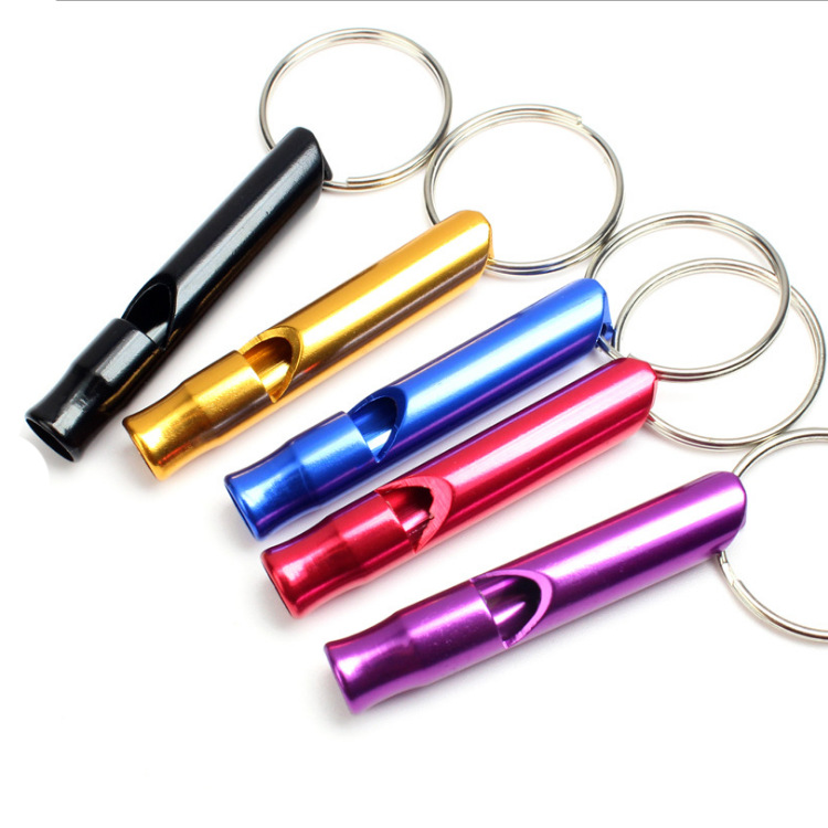 Outdoor Survival Whistle Outdoor Keychain Whistle Training Tool Treble Multi-Function Life-Saving EDC Equipment