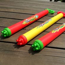 大五孔高压抽拉式儿童水枪针筒式通明水枪漂流塑料水枪玩具批发