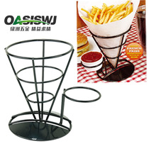 OASISWJ创意铁艺薯条架KTV西餐酒吧点心架篮薯条点心篮小吃架用具