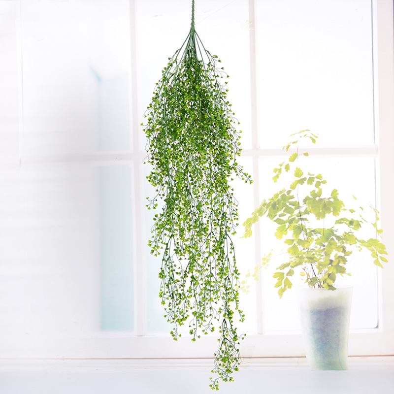 Spot Forsythia Wall Hanging Simulation Plant Wall Decorative Basket Orchid Rattan Plastic Fake Flower and Greenery