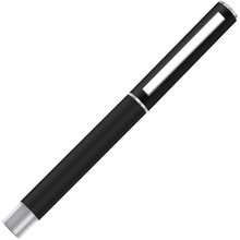 免费刻字logo得力S80中性笔金属0.5黑色水笔碳素签字广告宣传笔