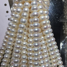 扁圆项链一刀平馒头圆珍珠，地摊货源饰品厂家直销 库存大甩卖