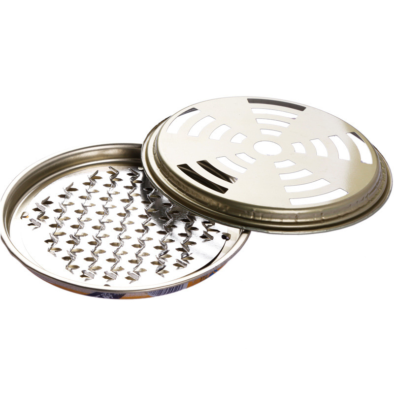 Stainless Steel Mosquito Repellent Box Portable Outdoor with Cover Mosquito Repellent Box Mosquito Coil Seat Mosquito-Repellent Incense Tray