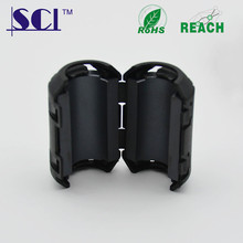 SCUF-1330B黑色圆管夹扣卡扣式内孔13mm滤波器装配专用磁环