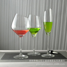 多款样式红酒杯香槟杯创意斜口无铅水晶玻璃香槟酒杯6只装套装