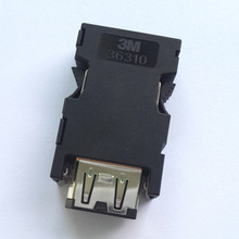 镀金伺服器连接器 适用三菱编码器接头SM-10P-B 36310 MR-J3CN2