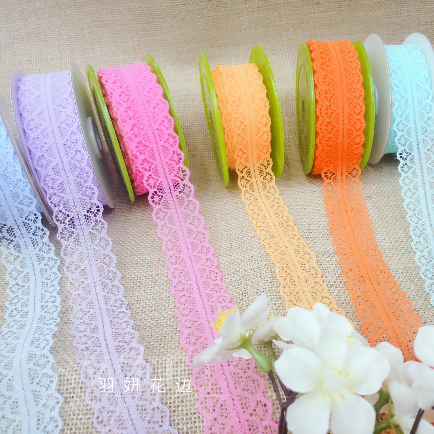 spot diamond lace diy flower gift ribbon packaging ribbon 3cm ornament knitted hat accessories