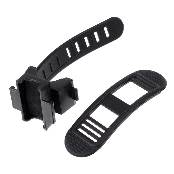 Adjustable Size Bicycle Light Clip Flashlight Lamp Holder Silicone Soft Rubber Lamp Clip Cycling Fixture and Fitting