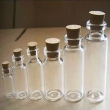 现货供应 各种尺寸木塞小玻璃瓶许愿瓶漂流瓶  DIY饰品配件玻璃瓶