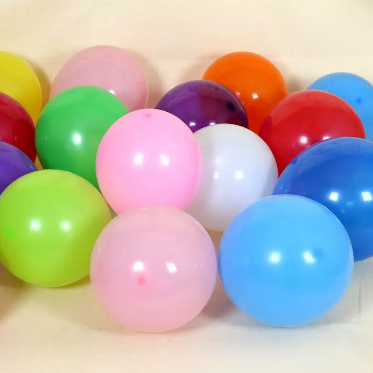 12寸哑光加厚圆形气球纯色乳胶气球婚房布置婚庆用品跨境拱门气球