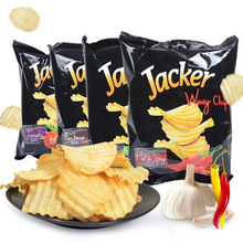 Jacker杰克袋装原切薯片 马来西亚品牌 进口休闲膨化食品批发60g