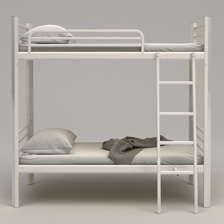 Bunk Bed Steel Frame Apartment School Student Staff Dormitory Adult Height Two-Layer Iron Bedstead Upper and Lower Bunk Iron