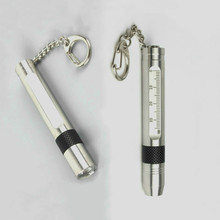 照玉石专用手电筒 不锈钢7号手电筒 钥匙扣 充电防水强光手电筒