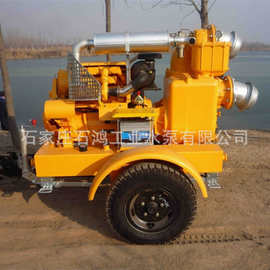 防汛排涝移动泵车 6寸 8寸 10寸移动自吸污水泵 柴油机抽水泵车