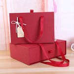 围巾手套礼品盒保温杯空盒礼物盒礼红色长方形包装盒伴手礼大号