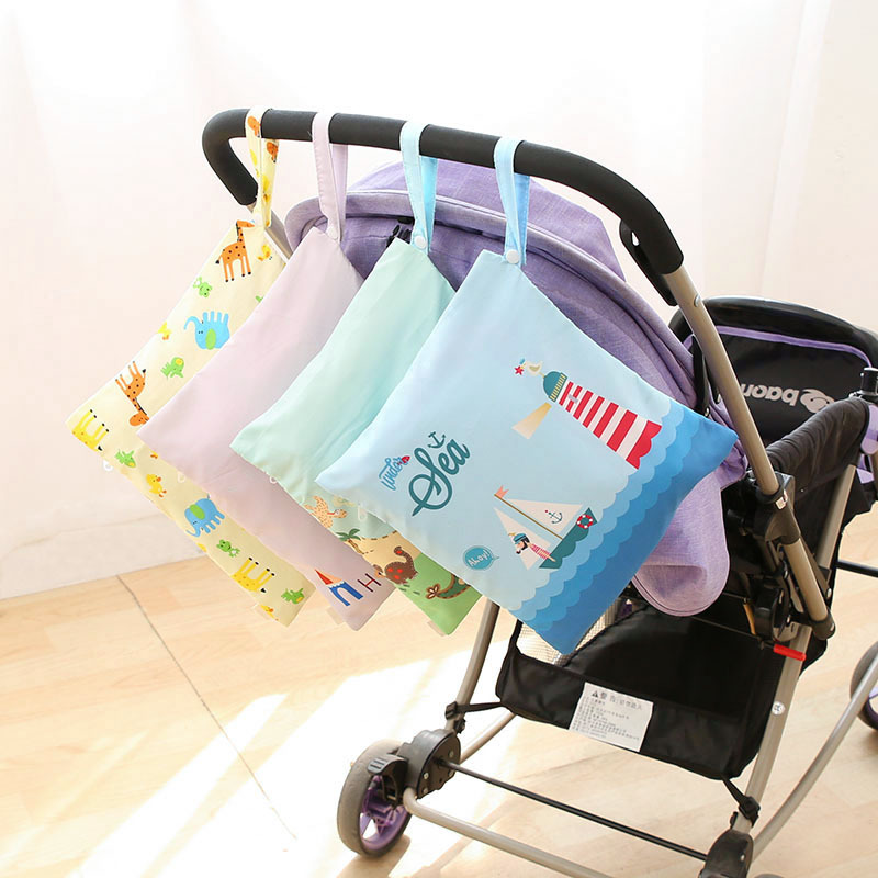 diapers pouch waterproof baby diaper storage bag baby stroller hanging storage bag wash bag diaper bag foreign trade