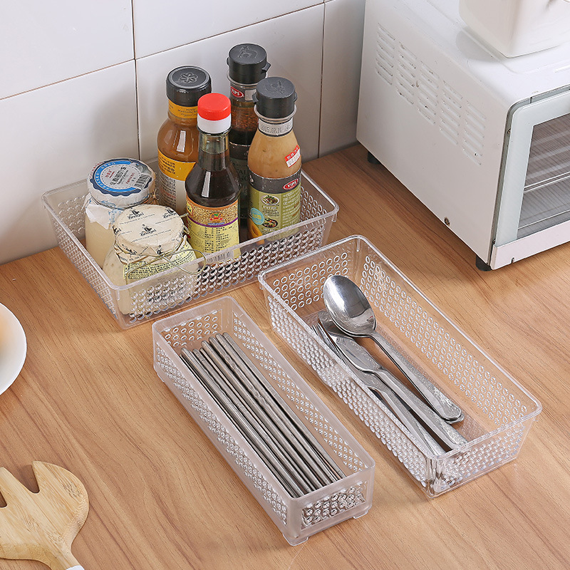 stationery office storage ps material transparent storage box bathroom storage 3048