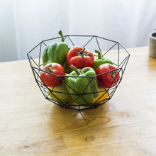 北欧铁艺水果篮创意水果盘客厅茶几家用简约风格果盘零食收纳篮