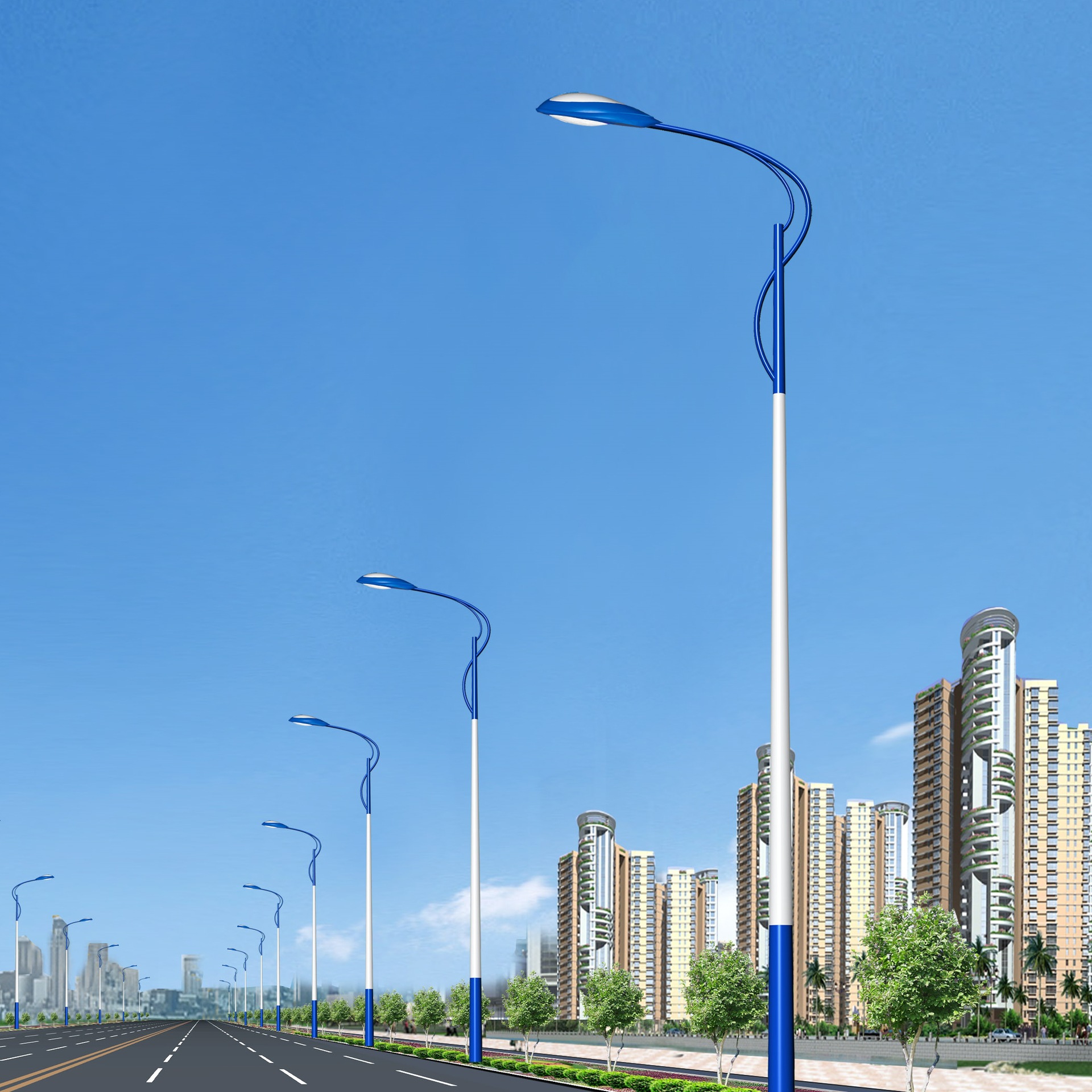 2024冬 供应led照明路灯 优质路灯厂家 工程专用 84w 大功率户外灯具