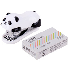 小熊猫订书机套装得力0453组合型10号10#适配0010订书针卡通迷你