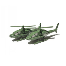 13cm直升机 军事战斗飞机模型沙盘场景配件跨境兵团玩具厂家批发
