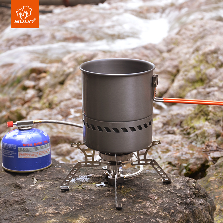 Bulin Heat Collecting Pot Outdoor Cookware Camping Cookware Kettle Portable Gas Stove Portable Equipment Outdoor Tableware Camping Pot