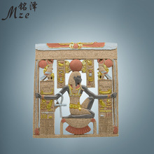 铭泽树脂工艺品古典挂饰古埃及女神壁挂件创意欧式家居3D立体壁画
